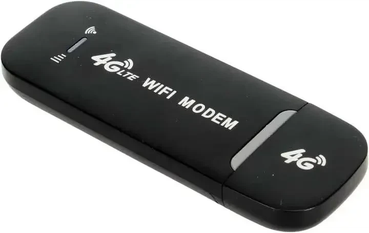 USB Wi-Fi модем 4G LTE Plug&Play із функцією Wi-Fi роутера до 150 Мбіт/с для SIM-карти, чорний - Фото 1 USB Wi-Fi модем 4G LTE Plug&Play із функцією Wi-Fi роутера до 150 Мбіт/с для SIM-карти, чорний - зображення 1