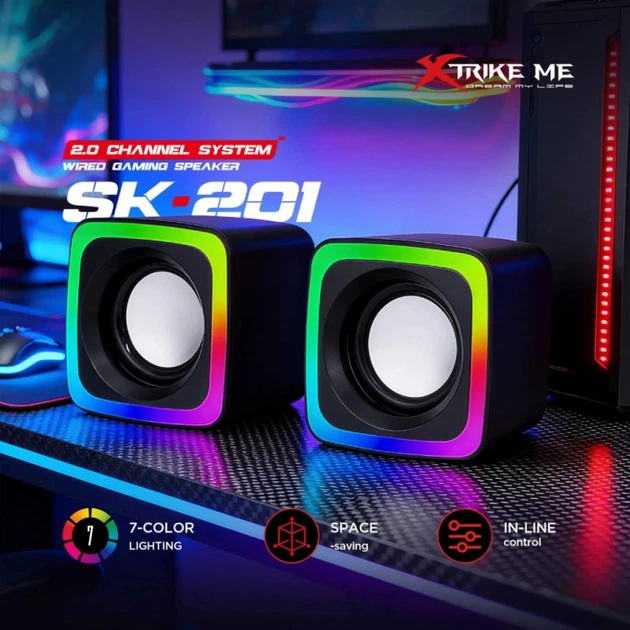 Акустическая система Xtrike ME SK-201 Black (SK-201) (356847) - Фото 4 Акустическая система Xtrike ME SK-201 Black (SK-201) (356847) - изображение 4