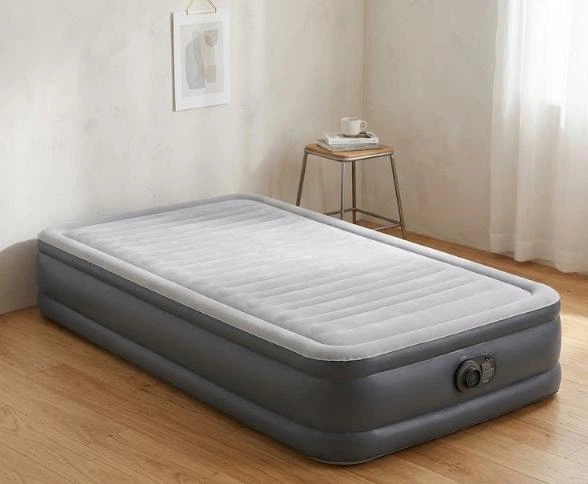 Надувне ліжко Intex 191×99×33 см Навантаження до 136 кг односпальний вбудований Насос 220 В - зображення 2