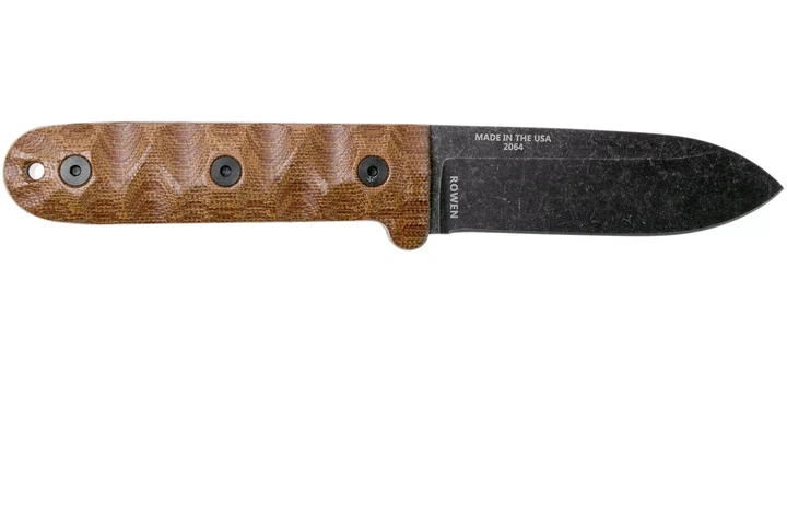Ніж туристичний для польової кухні ESEE Camp Lore PR4 Micarta Blackwashed ESEE-PR4-BO - Фото 2 Ніж туристичний для польової кухні ESEE Camp Lore PR4 Micarta Blackwashed ESEE-PR4-BO - изображение 2