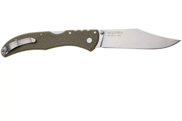 Ніж складаний Cold Steel Range Boss, замок Tri-Ad Lock, лезо Plain Stonewashed 4116, руківя Dark Earth Zy-Ex, Тайвань, CS-20KR9 - Фото 3 Ніж складаний Cold Steel Range Boss, замок Tri-Ad Lock, лезо Plain Stonewashed 4116, руківя Dark Earth Zy-Ex, Тайвань, CS-20KR9 - изображение 3