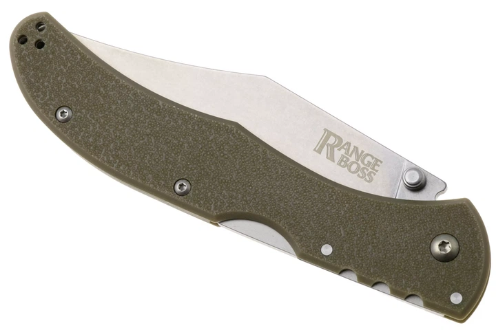 Ніж складаний Cold Steel Range Boss, замок Tri-Ad Lock, лезо Plain Stonewashed 4116, руківя Dark Earth Zy-Ex, Тайвань, CS-20KR9 - Фото 7 Ніж складаний Cold Steel Range Boss, замок Tri-Ad Lock, лезо Plain Stonewashed 4116, руківя Dark Earth Zy-Ex, Тайвань, CS-20KR9 - изображение 7