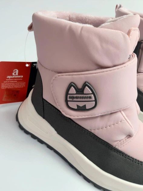 Зимние ботинки для девочки Apawwa 1542 pink розовые р.31-20 см - Фото 3 Зимние ботинки для девочки Apawwa 1542 pink розовые р.31-20 см - изображение 3