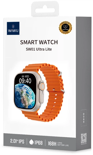 Смарт-годинник WIWU SW01 Ultra Lite Silver (6976975614983) - Фото 4 Смарт-годинник WIWU SW01 Ultra Lite Silver (6976975614983) - зображення 4