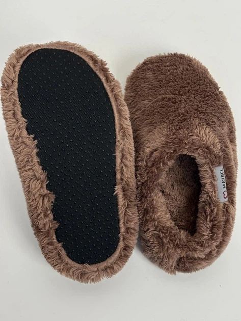 Тапочки детские домашние махровые Коричневые Maybel 30-31 333-99 (4226_3) - изображение 7