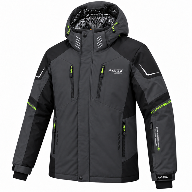 Термокуртка зимова Snow чоловіча мембранна Omni-Heat,XXL, Графіт - зображення 7