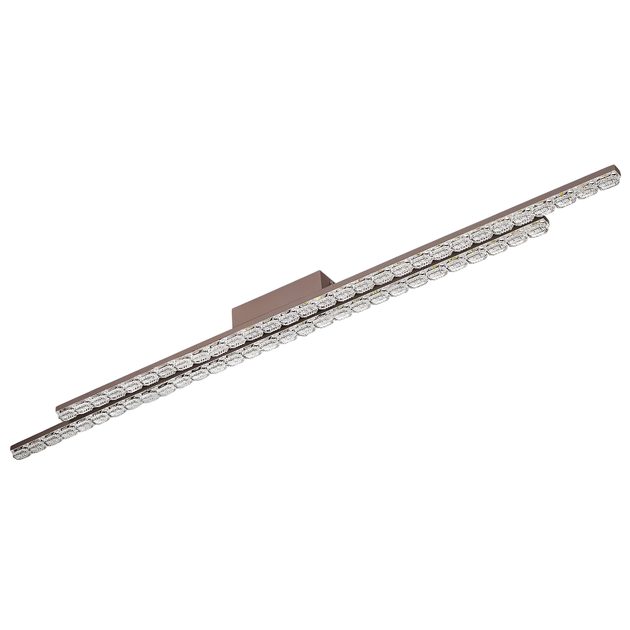 Стельова LED люстра 72W з пультом і двома акриловими планками 3000-6500К каркас кавового кольору Svet SY-33041/2 COFFEE - зображення 2