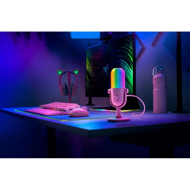 Мікрофон RAZER Seiren V3 Chroma, Quartz (RZ19-05060300-R3M1) - изображение 6