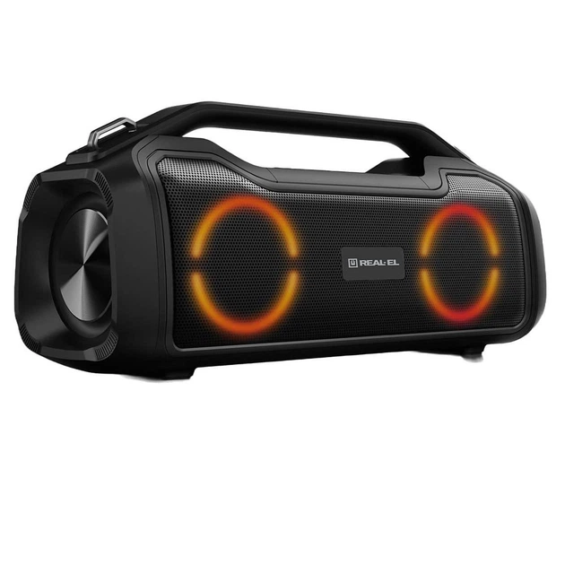 Портативна акустика Real-EL X-747 Black (X-747 Black) - Фото 4 Портативна акустика Real-EL X-747 Black (X-747 Black) - зображення 4