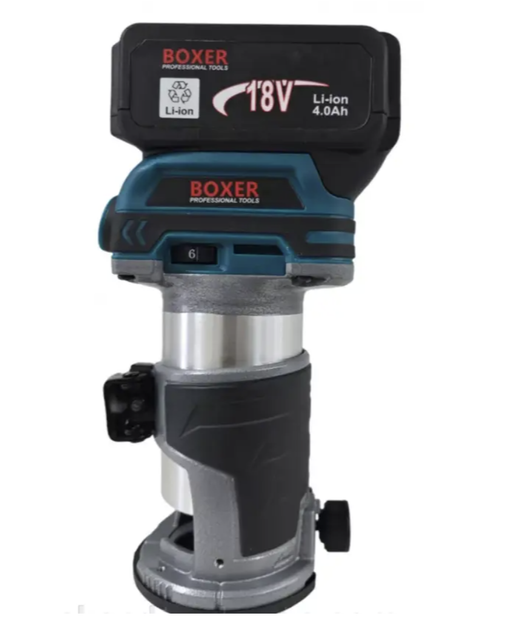 Акумуляторний фрезер BOXER BX-216 18 В 30000 об/хв 3,0 А·год з регулюванням глибини для дерева фанери МДФ ДСП пазів крайок фасок - зображення 8
