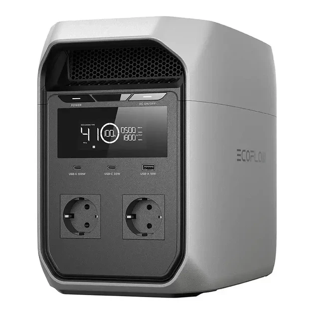 Зарядна станція EcoFlow Delta 3 Classic / 1800 Вт / 1024 Вт⋅год / LiFePO4 (EFDELTA3C-EU-CBox-L) - Фото 2 Зарядна станція EcoFlow Delta 3 Classic / 1800 Вт / 1024 Вт⋅год / LiFePO4 (EFDELTA3C-EU-CBox-L) - изображение 2
