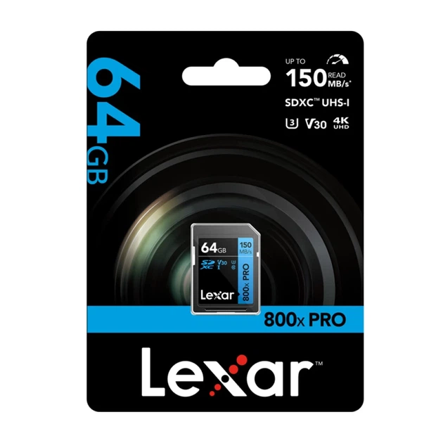 Карта пам'яті Lexar Professional 800x Pro SDXC 64GB (LSD0800P064G-BNNNG) - Фото 6 Карта пам'яті Lexar Professional 800x Pro SDXC 64GB (LSD0800P064G-BNNNG) - зображення 6
