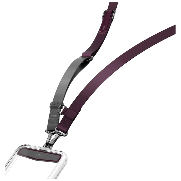 Универсальный ремешок UNIQ Vista Flex 2в1 для телефона Burgundy (UNIQ-VISTAFLEX2IN1-BGDYSGRY) - изображение 4