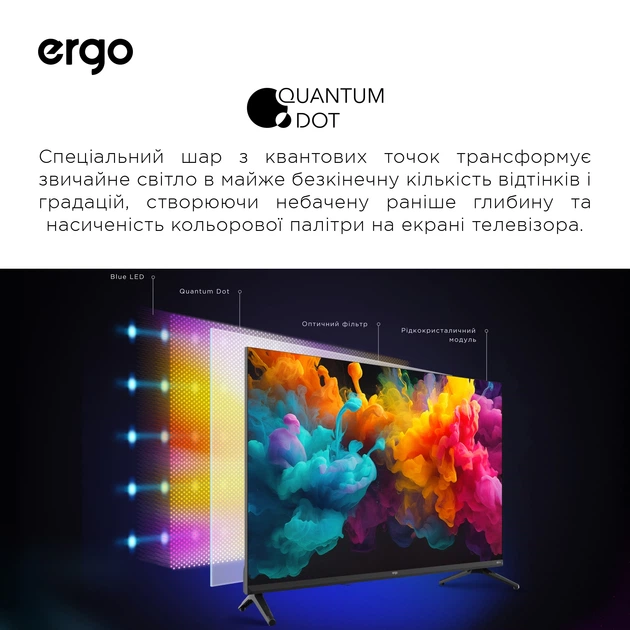 Телевизор Ergo QLED 43" 43JFQ7500 - Фото 10 Телевизор Ergo QLED 43" 43JFQ7500 - изображение 10