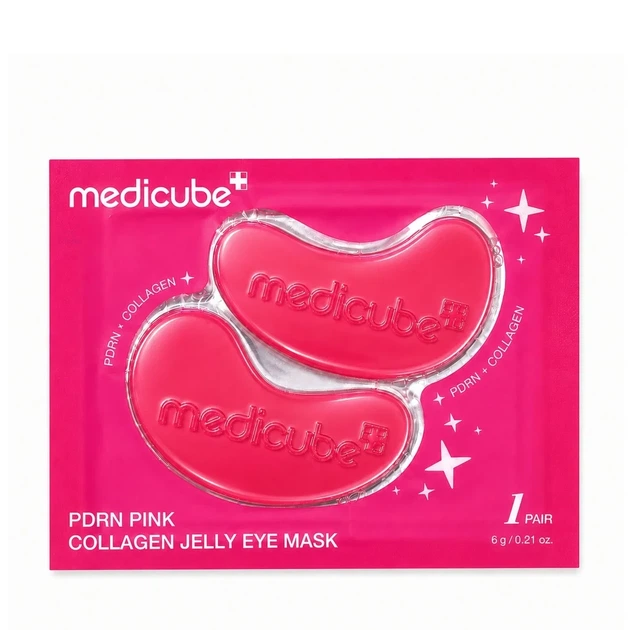 Гидрогелевые патчи под глаза Medicube PDRN Pink Collagen Jelly Eye Mask, 1 пара - Фото 4 Гидрогелевые патчи под глаза Medicube PDRN Pink Collagen Jelly Eye Mask, 1 пара - изображение 4
