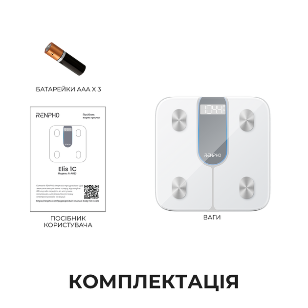 Умные весы RENPHO Elis 1C White - изображение 10