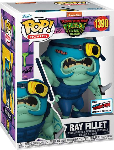 Фигурка Funko POP! Movies: TMNT Mutant Mayhem — Ray Fillet Special Edition / NYCC (Рэй Филлет) #1390 - Фото 1 Фигурка Funko POP! Movies: TMNT Mutant Mayhem — Ray Fillet Special Edition / NYCC (Рэй Филлет) #1390 - изображение 1