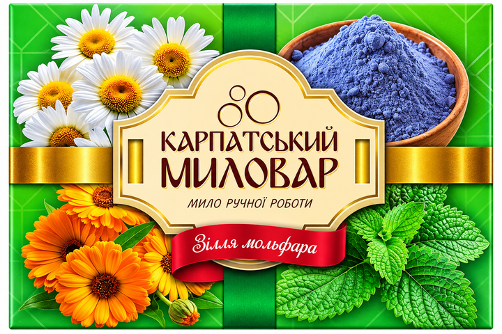 Мило ручної роботи Карпатський миловар набір 4 шт по 50 г - Фото 1 Мило ручної роботи Карпатський миловар набір 4 шт по 50 г - зображення 1