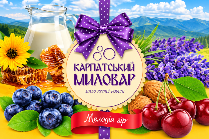 Мило ручної роботи Карпатський миловар набір 4 шт по 50 г - изображение 3