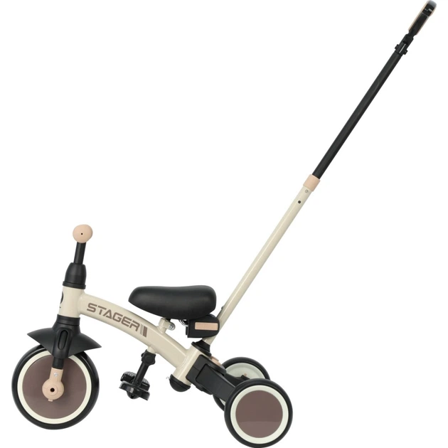 Дитячий велосипед QPlay Stager 3 в 1 з ручкою, біговел, Beige-Brown (T80STAGERBeigeBrown) - Фото 8 Дитячий велосипед QPlay Stager 3 в 1 з ручкою, біговел, Beige-Brown (T80STAGERBeigeBrown) - зображення 8