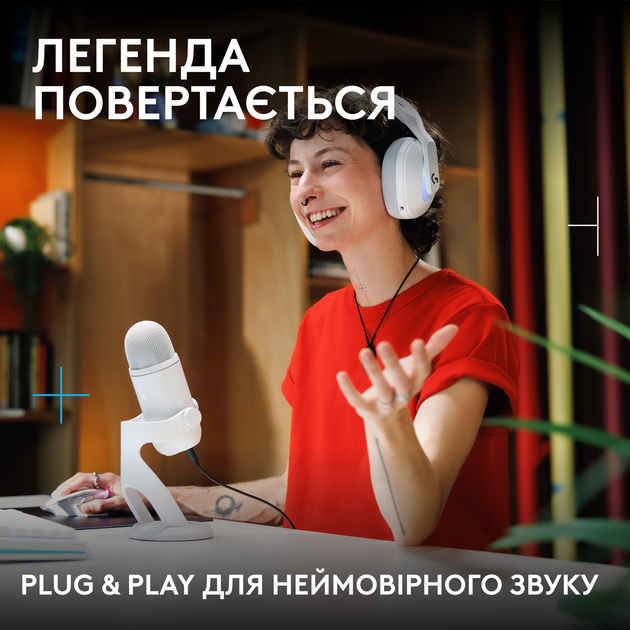 Микрофон Logitech G Yeti 2 USB White (988-000592) - изображение 7