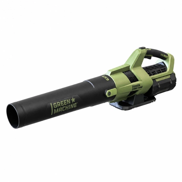 Аккумуляторная воздуходувка Green Machine 62 В, 4 А·ч, 480 м³/ч с зарядным устройством для уборки листьев - изображение 13