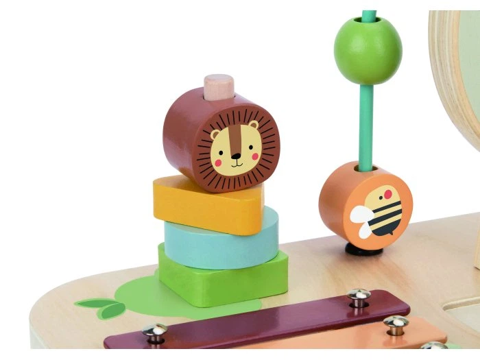Дерев'яний розвиваючий центр столик Лісові друзі, Tooky Toy, TJ005 - Фото 3 Дерев'яний розвиваючий центр столик Лісові друзі, Tooky Toy, TJ005 - зображення 3