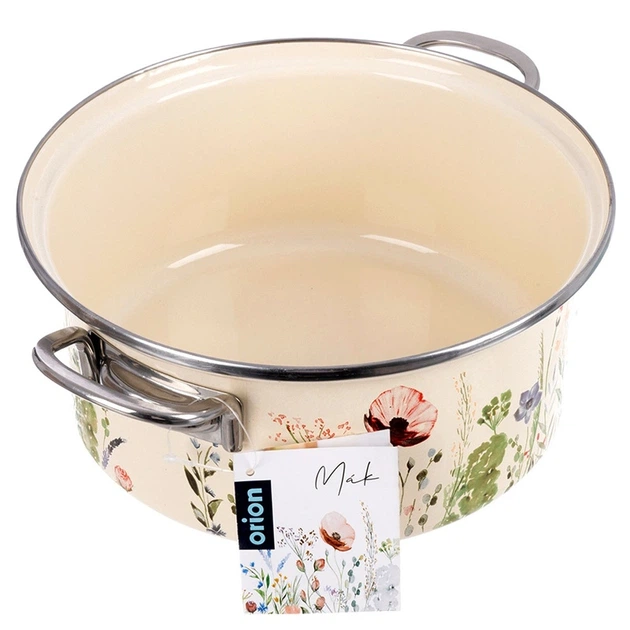 Garnek Orion MAKI emaliowany kremowy 3.8 l (8592381268244) - Zdjęcie 4 Garnek Orion MAKI emaliowany kremowy 3.8 l (8592381268244) - obraz 4