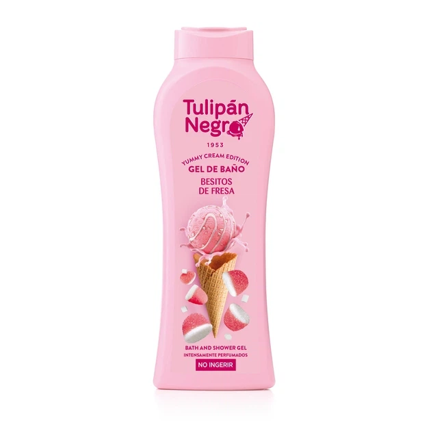 Гель для душу Tulipan Negro Yummy Cream "Полуничний поцілунок", 650 мл - Фото 1 Гель для душу Tulipan Negro Yummy Cream "Полуничний поцілунок", 650 мл - изображение 1