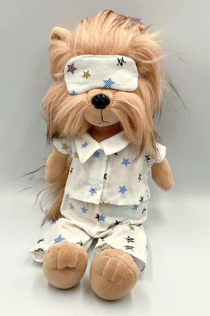 Пижама в принт с маской для мягкой игрушки Orange Lucky Doggy - Фото 1 Пижама в принт с маской для мягкой игрушки Orange Lucky Doggy - изображение 1