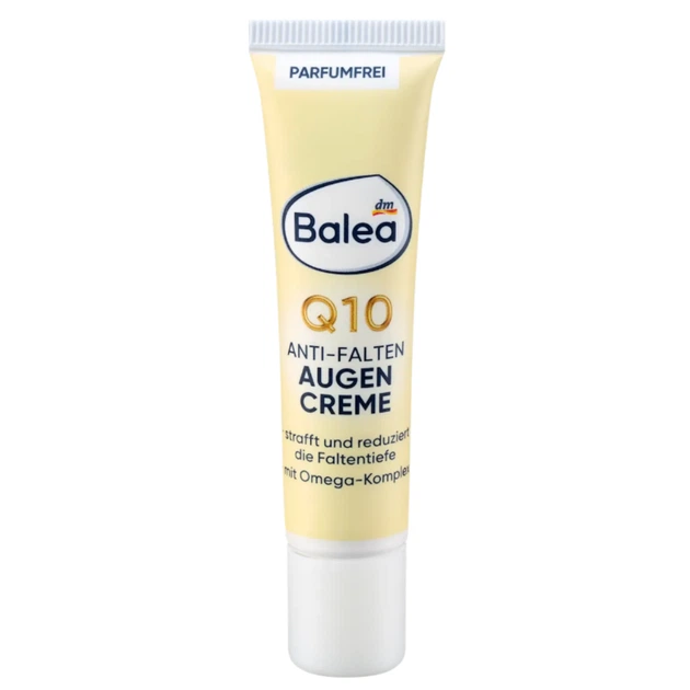 Крем от морщин для кожи вокруг глаз Balea Q10 Anti-Falten Augencreme с коэнзимом Q10 30+ 15 мл - изображение 3