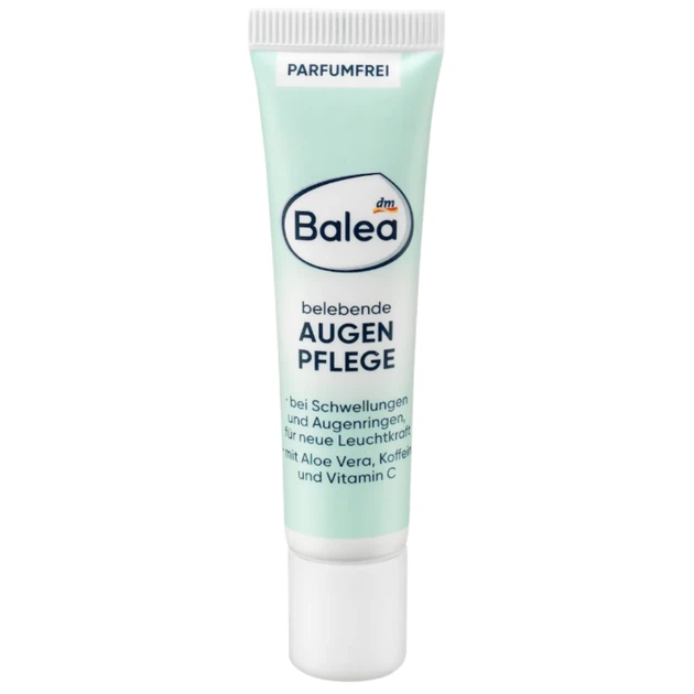 Крем под глаза с 10% алоэ, витамином и кофеином Balea belebende Augencreme, 15 ml - Фото 2 Крем под глаза с 10% алоэ, витамином и кофеином Balea belebende Augencreme, 15 ml - изображение 2