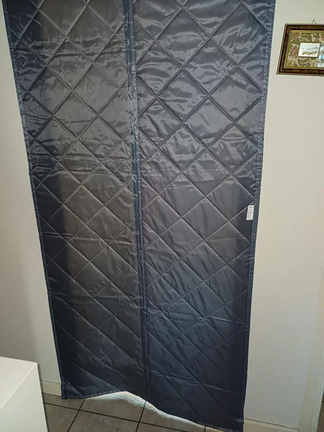 Теплоізоляційна штора на магнітах на двері 90х210 см Сірий (THERMAL-90x210GREY) - изображение 12