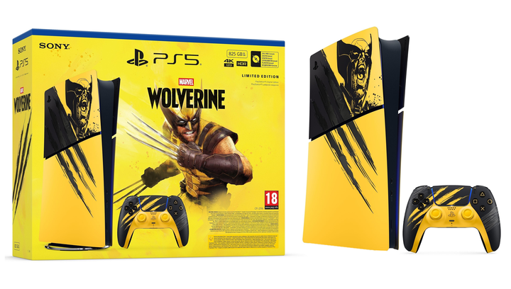 Консоль Sony PlayStation 5 Slim Digital Edition Marvel's Wolverine Limited Edition 825GB Black Yellow - изображение 3