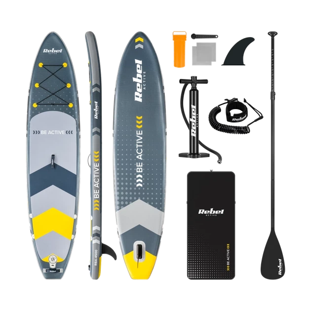 Дошка SUP REBEL Active надувна 350x81x15см набір (RBA-4500) - Фото 1 Дошка SUP REBEL Active надувна 350x81x15см набір (RBA-4500) - зображення 1