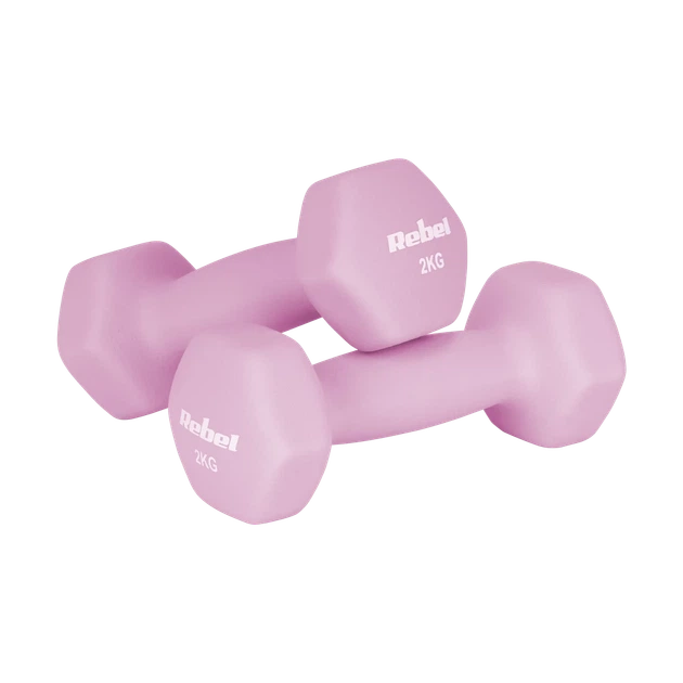 Гантели REBEL ACTIVE Neoprene HEX 2x2kg (RBA-2330-2) - Фото 2 Гантели REBEL ACTIVE Neoprene HEX 2x2kg (RBA-2330-2) - изображение 2
