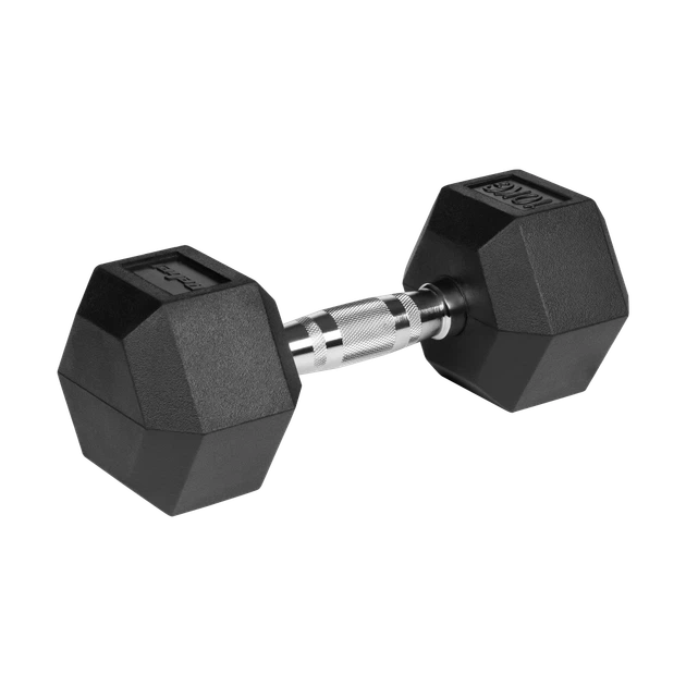 Гантелі REBEL ACTIVE HEX гумовані 2x10 кг (RBA-2325-10) - зображення 3