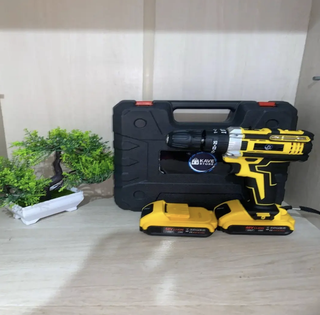Аккумуляторная дрель-шуруповерт DeWALT DCD791 24 В 5 А·ч 42 Нм 2 АКБ Набор инструментов бит сверл головок LED в пластиковом кейсе - Фото 4 Аккумуляторная дрель-шуруповерт DeWALT DCD791 24 В 5 А·ч 42 Нм 2 АКБ Набор инструментов бит сверл головок LED в пластиковом кейсе - изображение 4