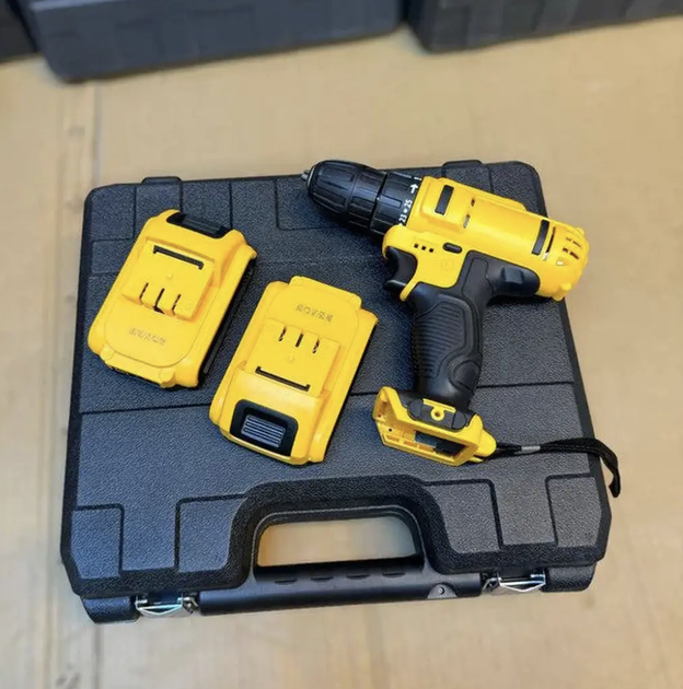 Аккумуляторная дрель-шуруповерт DeWALT DCD791 24 В 5 А·ч 42 Нм 2 АКБ Набор инструментов бит сверл головок LED в пластиковом кейсе - Фото 6 Аккумуляторная дрель-шуруповерт DeWALT DCD791 24 В 5 А·ч 42 Нм 2 АКБ Набор инструментов бит сверл головок LED в пластиковом кейсе - изображение 6