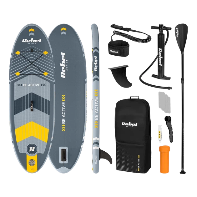 Доска SUP REBEL ACTIVE помпованная 244x76x10 см, набор (RBA-4511) - Фото 1 Доска SUP REBEL ACTIVE помпованная 244x76x10 см, набор (RBA-4511) - изображение 1