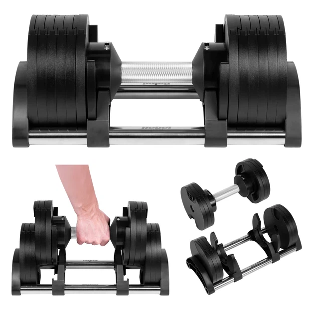 Гантель регульована REBEL ACTIVE 24 кг крок 2 кг (RBA-2332-24) - Фото 12 Гантель регульована REBEL ACTIVE 24 кг крок 2 кг (RBA-2332-24) - зображення 12