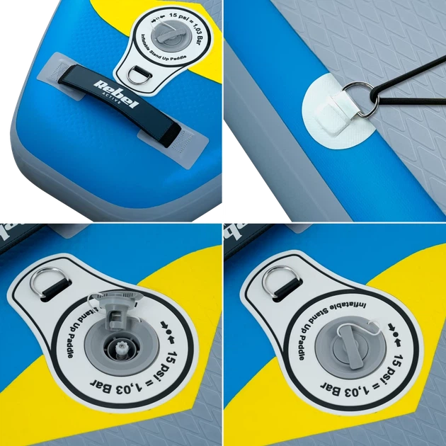 Дошка SUP REBEL ACTIVE RBA4500 Blue (RBA-4500-BL) - Фото 9 Дошка SUP REBEL ACTIVE RBA4500 Blue (RBA-4500-BL) - зображення 9
