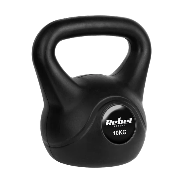 Гиря бітумна 10 кг REBEL ACTIVE (RBA-2315) - Фото 1 Гиря бітумна 10 кг REBEL ACTIVE (RBA-2315) - зображення 1