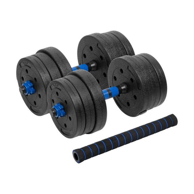 Гантель битумная регулируемая со связкой 2x10 кг REBEL ACTIVE (RBA-2300) - Фото 1 Гантель битумная регулируемая со связкой 2x10 кг REBEL ACTIVE (RBA-2300) - изображение 1