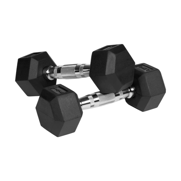 Гантелі гумовані HEX REBEL ACTIVE 2x2.5 кг - зображення 2