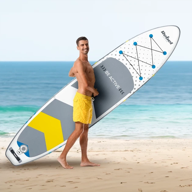 Дошка SUP REBEL ACTIVE RBA4501 White - Фото 13 Дошка SUP REBEL ACTIVE RBA4501 White - зображення 13