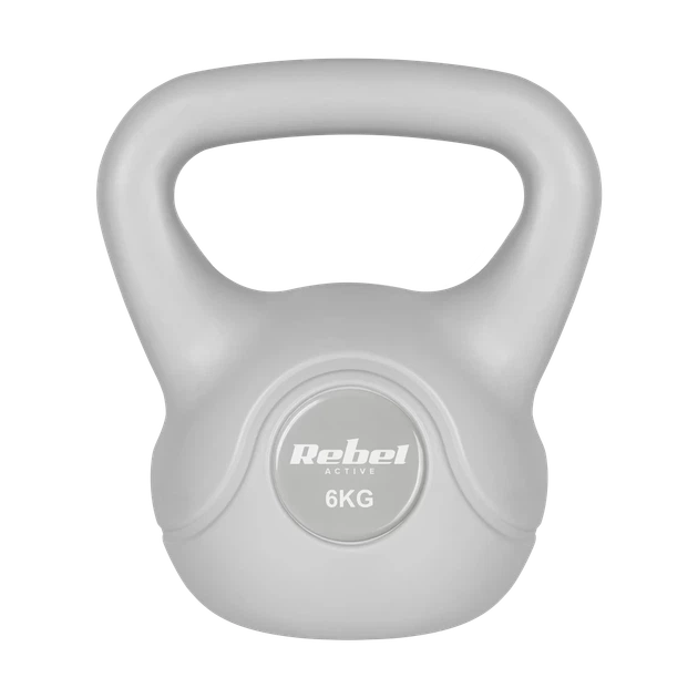 Гиря REBEL ACTIVE 6 кг Gray (RBA-2322G-06) - Фото 2 Гиря REBEL ACTIVE 6 кг Gray (RBA-2322G-06) - изображение 2