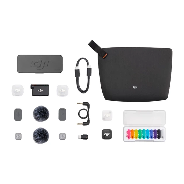 Система мікрофонів DJI Mic Mini 2 2TX+1RX з кейсом (CP.RN.00000529.01) - Фото 1 Система мікрофонів DJI Mic Mini 2 2TX+1RX з кейсом (CP.RN.00000529.01) - зображення 1