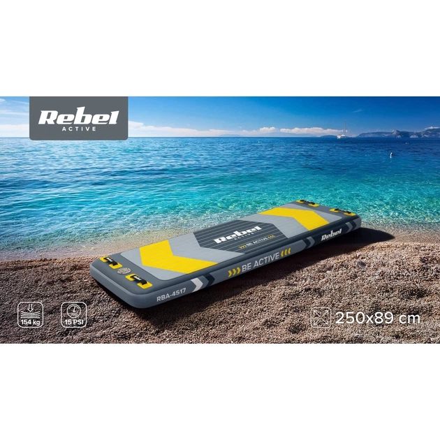 Платформа водна REBEL ACTIVE помпована 250x89x15 см (RBA-4517) - Фото 10 Платформа водна REBEL ACTIVE помпована 250x89x15 см (RBA-4517) - зображення 10