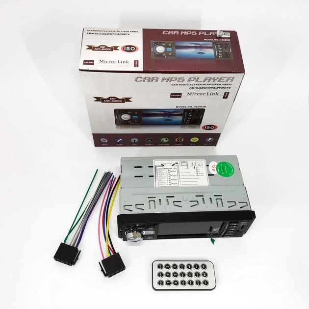 Автомагнитола MP5 4026UM с экраном 4.1 дюйма, AUX вход, Bluetooth, 1 DIN, магнитола в машину - изображение 11